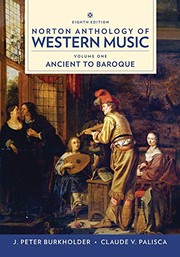 Norton anthology of western music by Claude V. Palisca