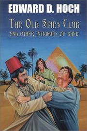 Cover of: The old spies club and other intrigues of Rand by Edward D. Hoch