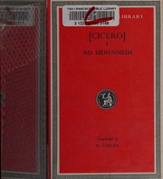 Cover of: Cicero: Ad C. Herrennium de ratione dicendi (Rhetorica ad Herennium)