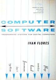 Cover of: Computer software; programming systems for digital computers.