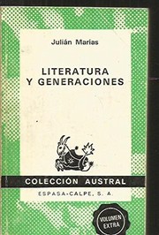 Cover of: Literatura y generaciones