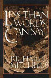 Cover of: Less Than Words Can Say