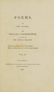 Poems in two volumes