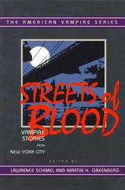 Cover of: Streets of Blood (The American Vampire series) (The American Vampire Series) by 