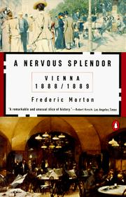 Cover of: A nervous splendor: Vienna, 1888/1889