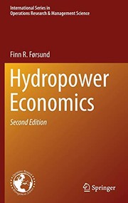 Hydropower Economics by Finn R. Førsund
