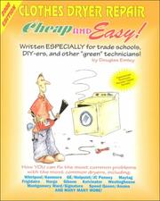 Cover of: Cheap & Easy Clothes Dryer Repair: 2000 Edition (Cheap and Easy)