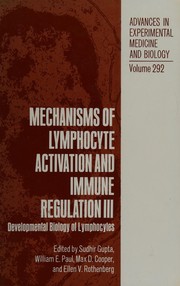 Cover of: Mechanisms of Lymphocyte Activation and Immune Regulation III (Advances in Experimental Medicine and Biology) by 