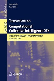 Cover of: Transactions on Computational Collective Intelligence XIX