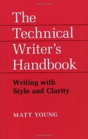 Cover of: Technical Writer's Handbook: Writing With Style and Clarity