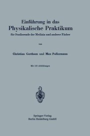 Cover of: Einführung in das Physikalische Praktikum