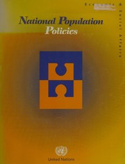 Cover of: National population policies