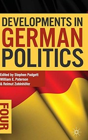 Cover of: Developments in German Politics 4
