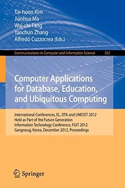 Cover of: Computer Applications for Database, Education and Ubiquitous Computing