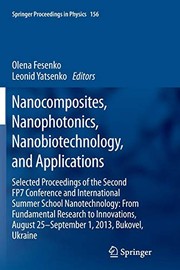 Cover of: Nanocomposites, Nanophotonics, Nanobiotechnology, and Applications
