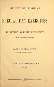 Cover of: Suggestive programs for special day exercises
