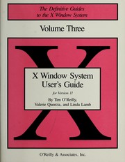 Cover of: X Window System User’s Guide: for version 11 of the X Window System