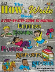 The How to Write Book by Ellen Hajek