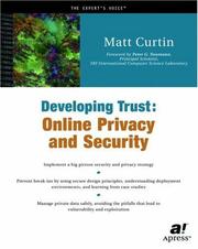 Developing trust by Matt Curtin, Peter G. Neumann