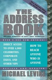 The Address Book by Michael Levine