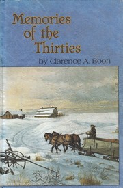 Cover of: Memories of the Thirties: 12th Book
