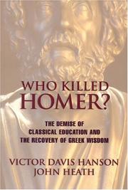 Who killed Homer? by Victor Davis Hanson
