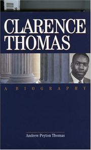 Cover of: Clarence Thomas by Andrew Peyton Thomas
