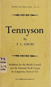 Cover of: Tennyson by Frank Laurence Lucas