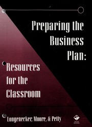 Cover of: Preparing the Business Plan: Resources for the Classroom (Gc-Principles of Management Ser.))