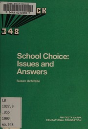 Cover of: School choice by Susan Uchitelle