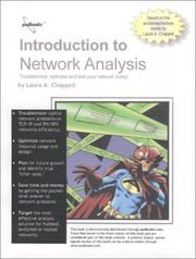 Cover of: Introduction to Network Analysis