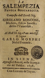 Cover of: La Salempezia, favola boscareccia by Girolamo Ronconi
