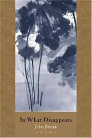 Cover of: In what disappears: poems