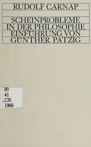 Cover of: Scheinprobleme in der Philosophie.: Das Fremdpsychische und der Realismusstreit.