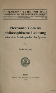 Cover of: Hermann Cohen