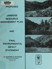 Cover of: Proposed Jarbidge resource management plan and final environmental impact statement