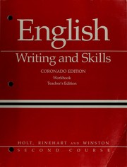 Cover of: English Writing Skills by Winterowd, W. Ross Winterowd