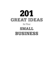 Cover of: 201 great ideas for your small business