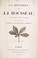 Cover of: La botanique de J.J. Rousseau