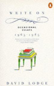 Write on : occasional essays 1965-1985