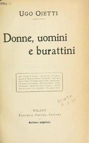 Cover of: Donne, uomini e burattini