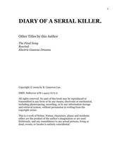 Cover of: Diary of a serial killer