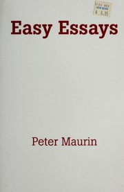 Cover of: Easy essays