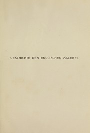 Cover of: Geschichte der Englischen Malerei