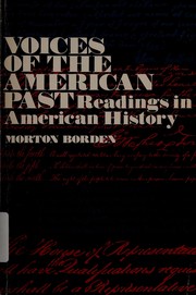 Cover of: Voices of the American past: readings in American history.
