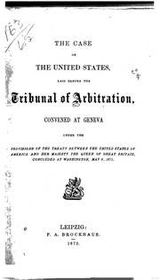 Cover of: The case of the United States by United States