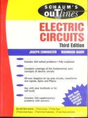 Cover of: Schaum's outline of theory and problems of electric circuits by Joseph Edminister