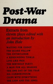 Cover of: Post-war drama: extracts from eleven plays. --