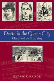 Cover of: Death in the Queen City: Clara Ford on Trial, 1895