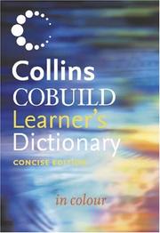 Cover of: Cobuild Learner's Dictionary (Collins Cobuild) by 